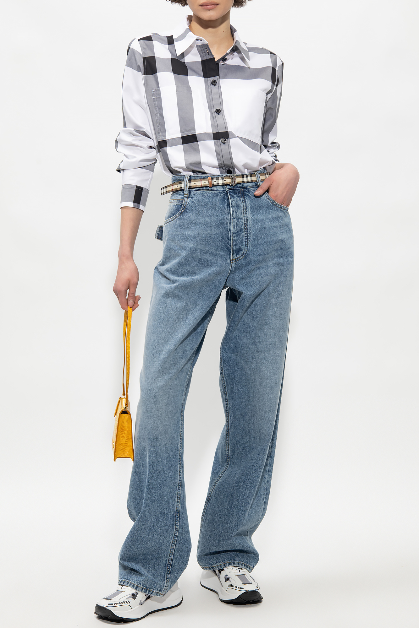 White 'Paola' shirt Burberry - SchaferandweinerShops